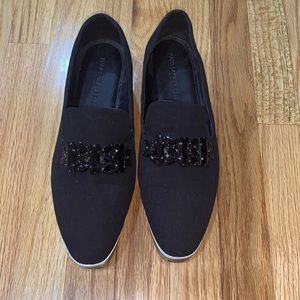 Karl Lagerfield black platform shoes